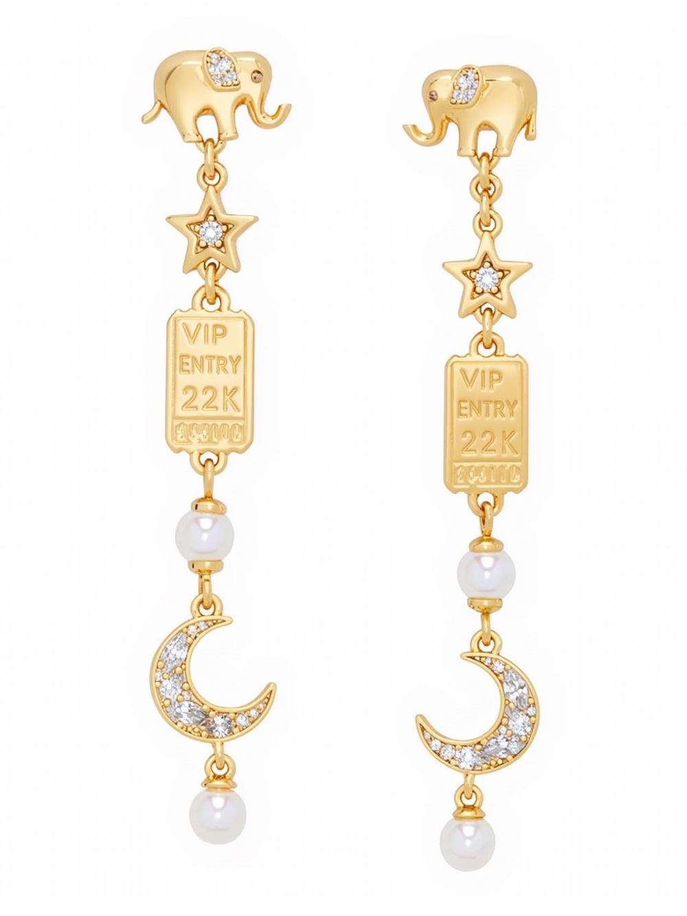 Kate Spade Carnival Winter Linear Charm Earrings